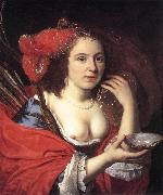 HELST, Bartholomeus van der Anna du Pire as Granida dh Sweden oil painting artist